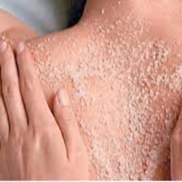 Masaje relajación + exfoliación espalda