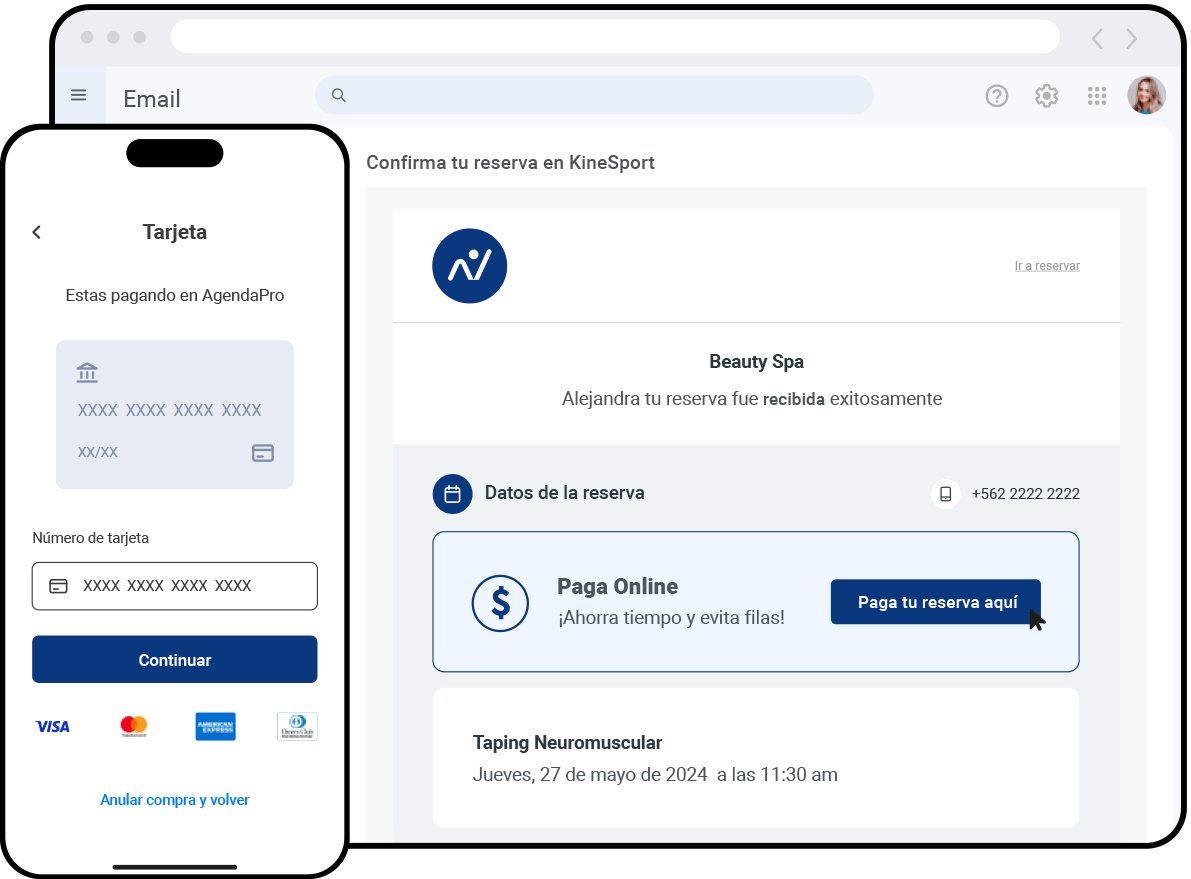 Reserva de cita y pagos en línea